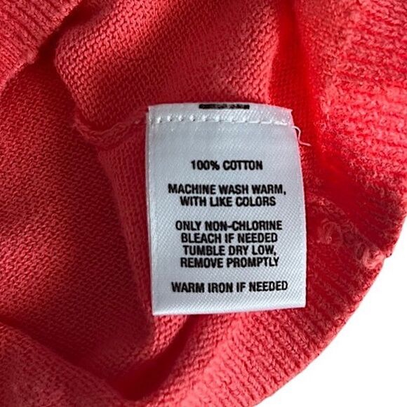 🌴 Tucker+Tate Spring Cardigan Sweater Coral Girls Large/14 - Picture 5 of 9